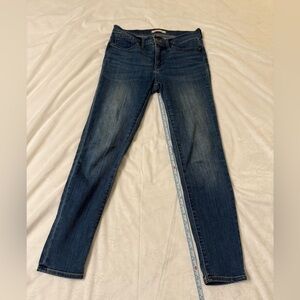 Madewell Dark Blue Mid-Rise Skinny Jeans Size 25